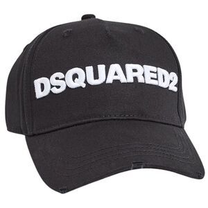 DSquared2 Logo Baseball Cap / Black/White